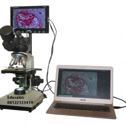 Mikroskop Binokuler Multimedia dan Display LCD 9 inch